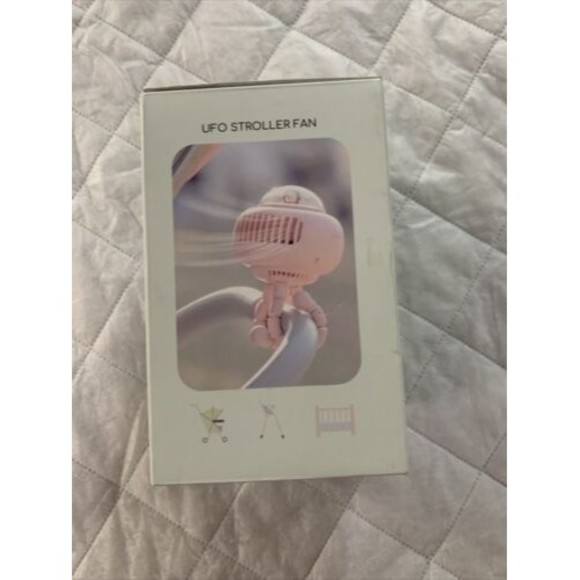 UFO Stroller Folding Fan Rechargeable 4 Speed Bladeless For Baby Outdoor Pink🪭 - Picture 13 of 16